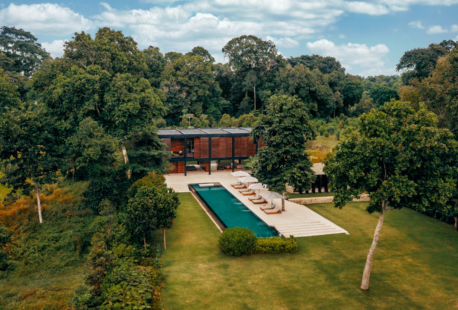 Aerial view of villa one at One&Only Desaru Resort in Malaysia