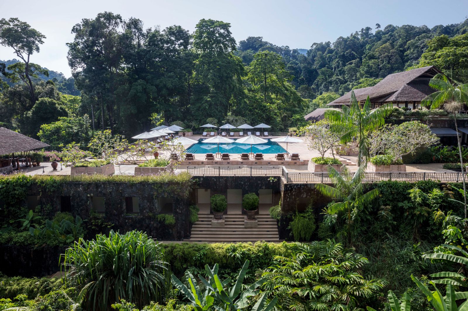 Exterior view of luxury resort The Datai