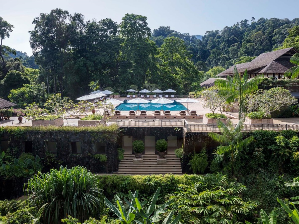 Exterior view of luxury resort The Datai