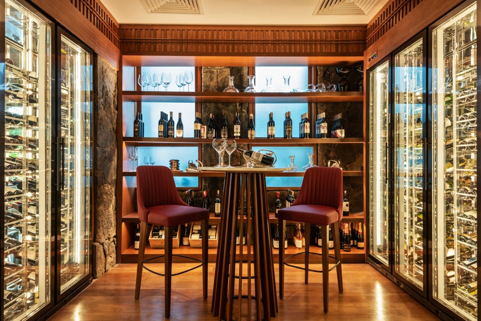 The wine cellar at luxury resort The Datai