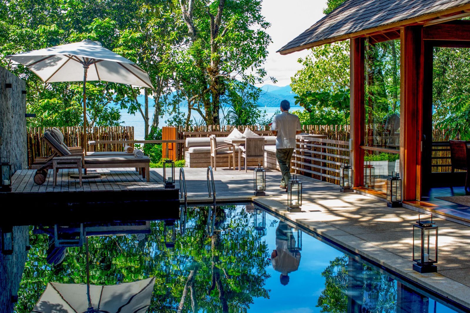 Datai Langkawi resort beach villa exterior in Malaysia
