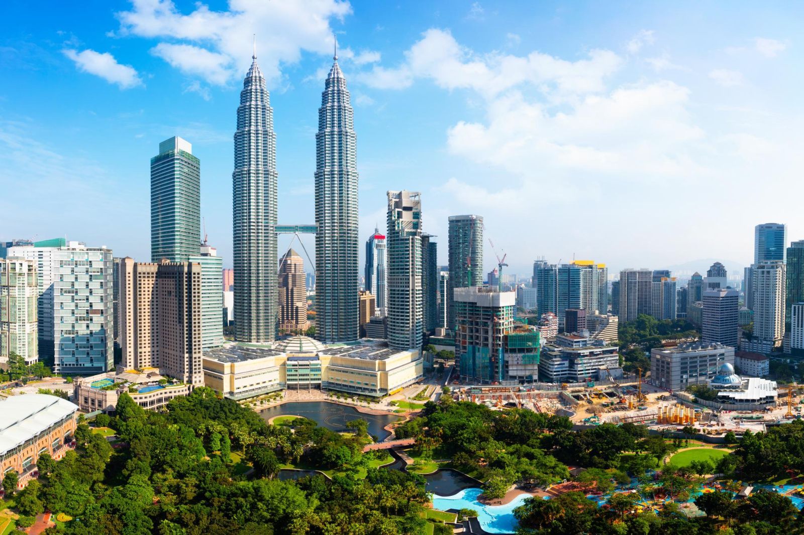 Kuala Lumpur skyline in Malaysia