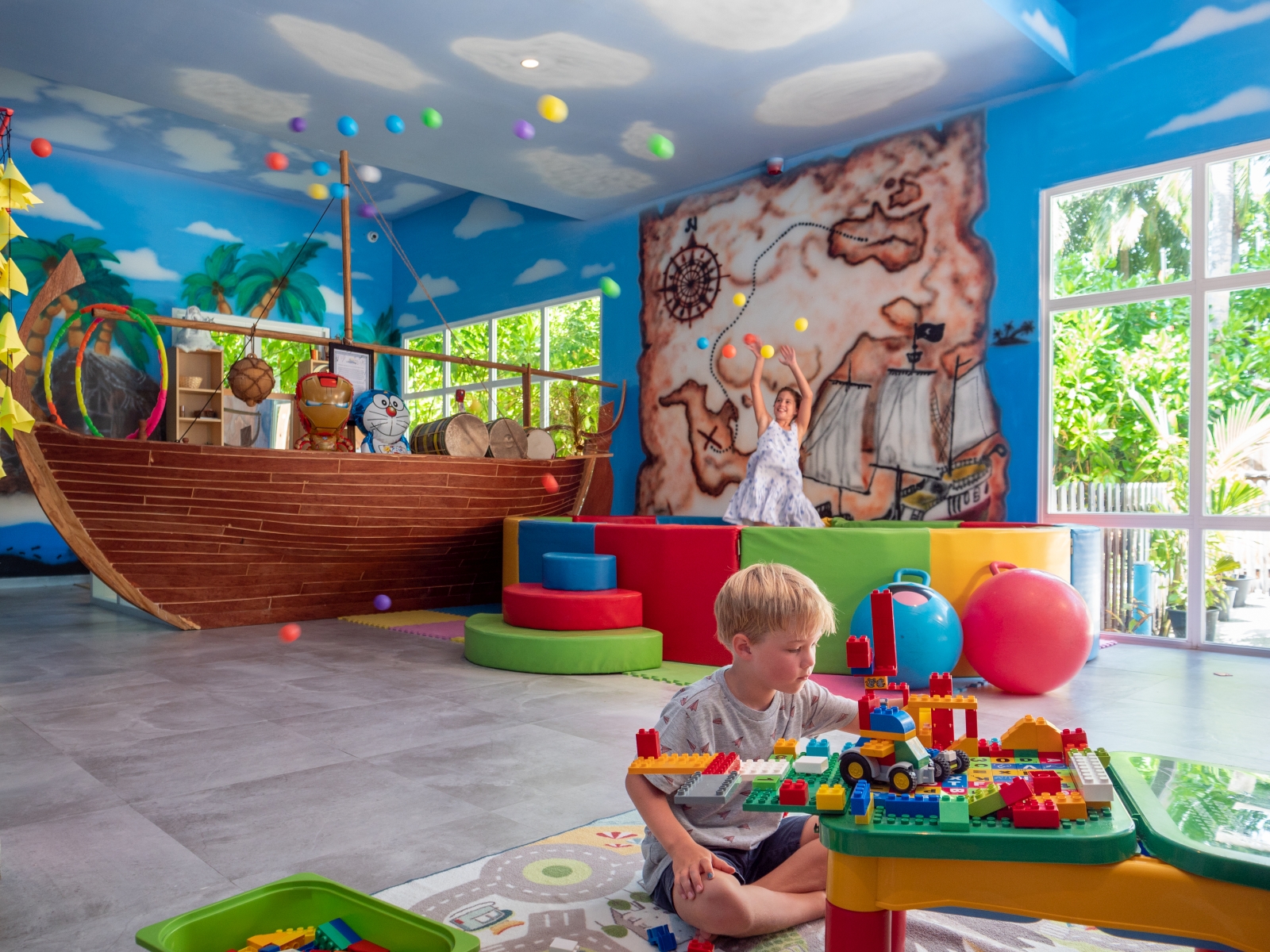 Pirate-themed Kid's Club at luxury resort Amilla in the Maldives