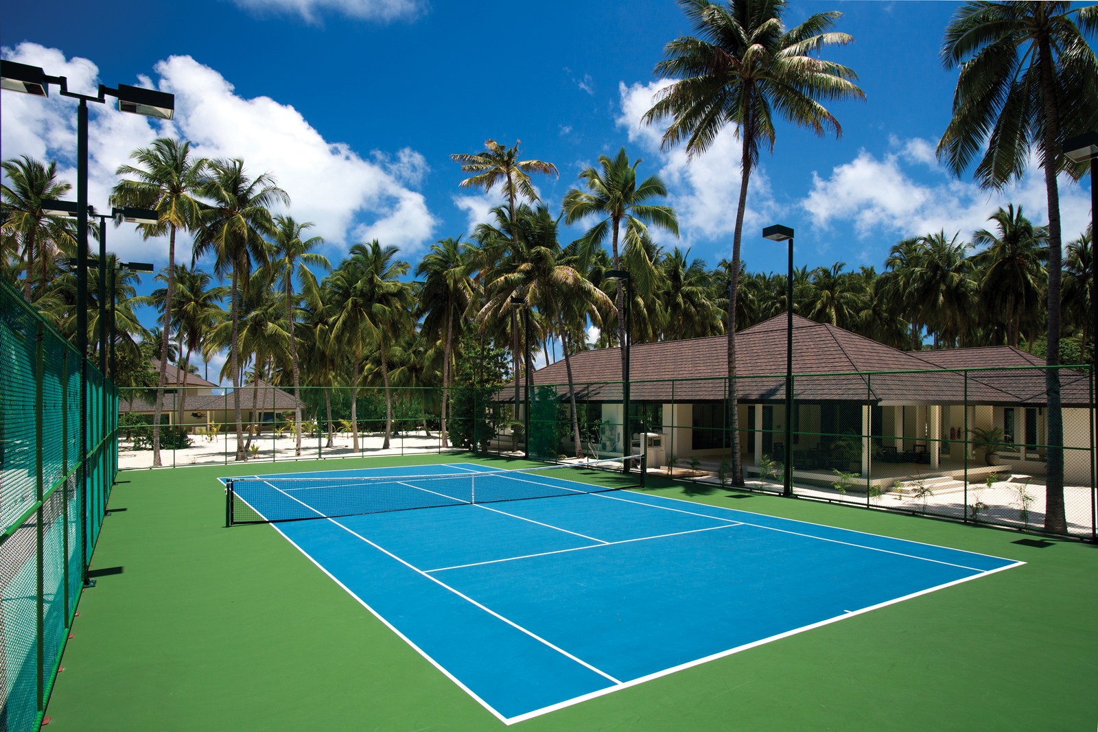 the tennis court of Atmosphere Kanifushi, Maldives