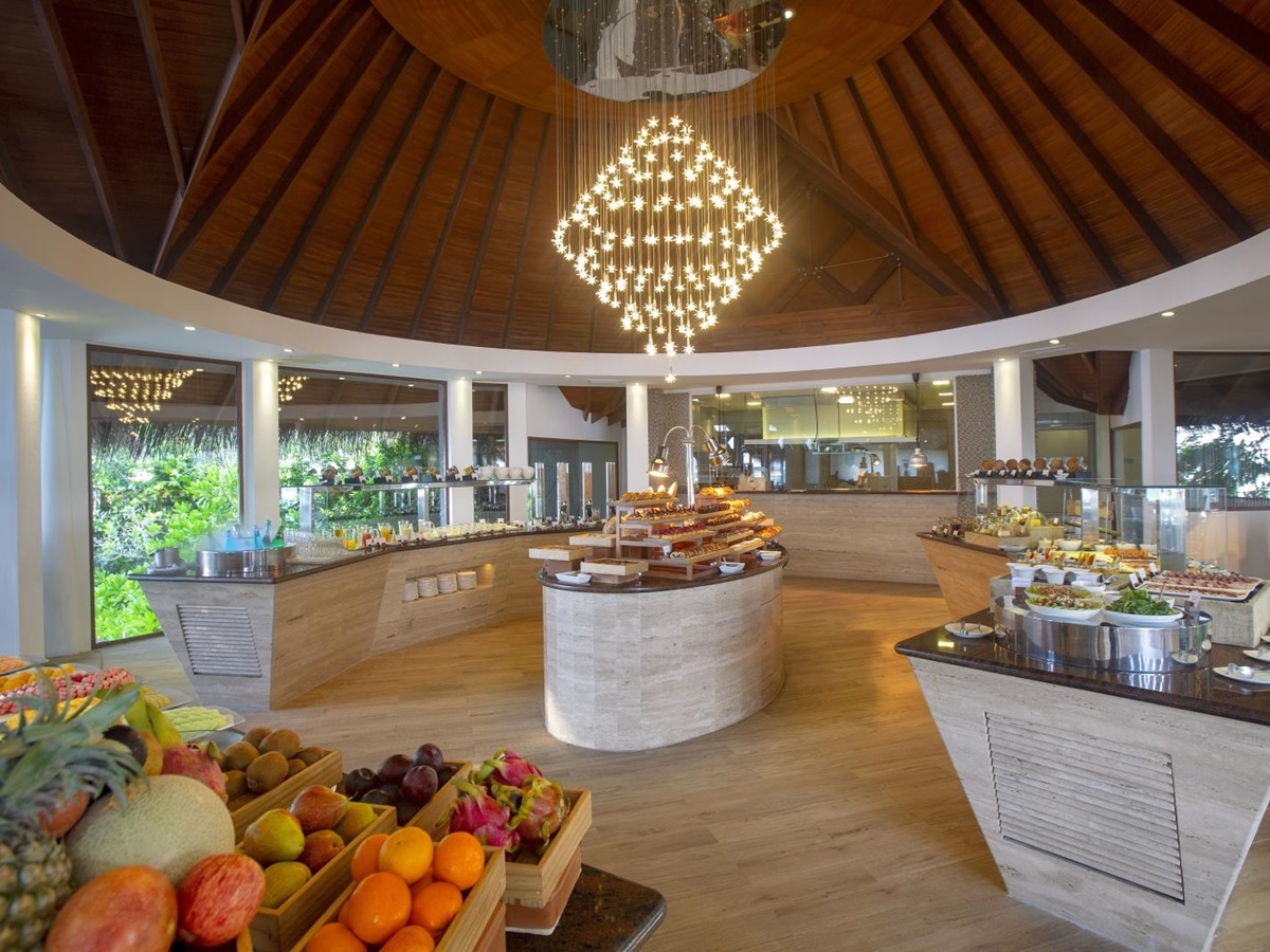 Buffet station at Lime Restuarant at Baros