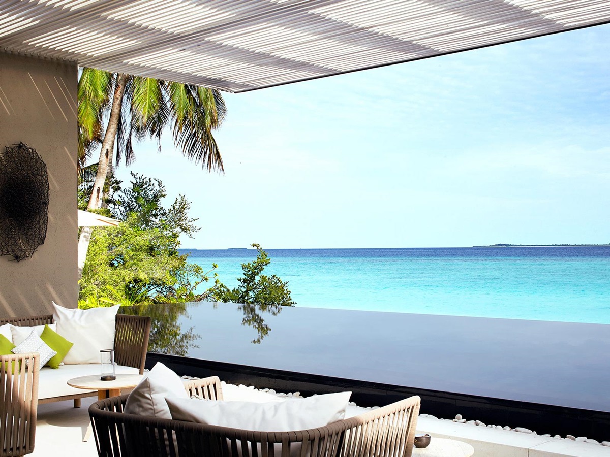 The pool at Cheval Blanc