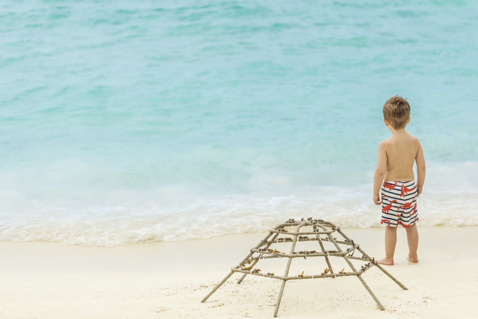 Coral Propagation with children at luxury resort COMO Maalifushi in the Maldives