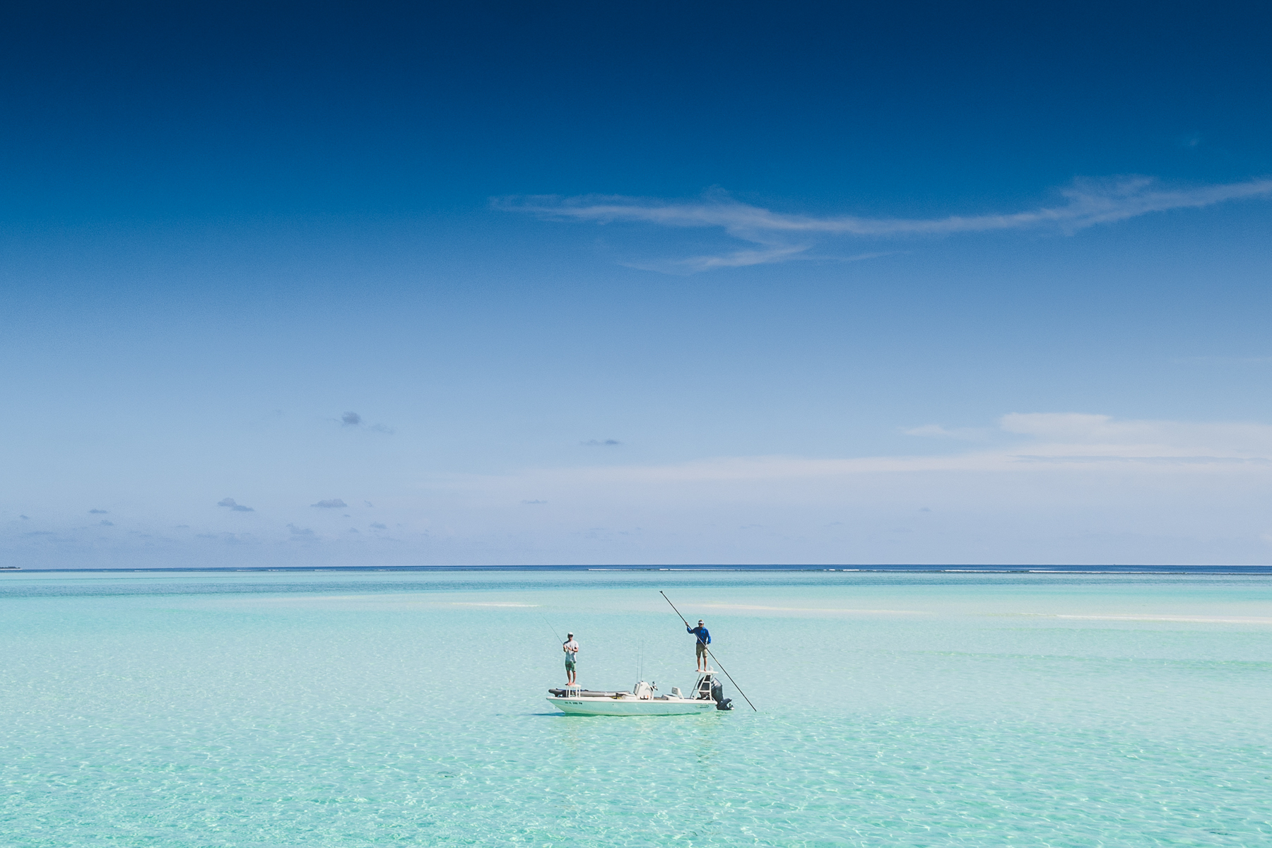 Fly fishing at COMO Maalifushi in the Maldives
