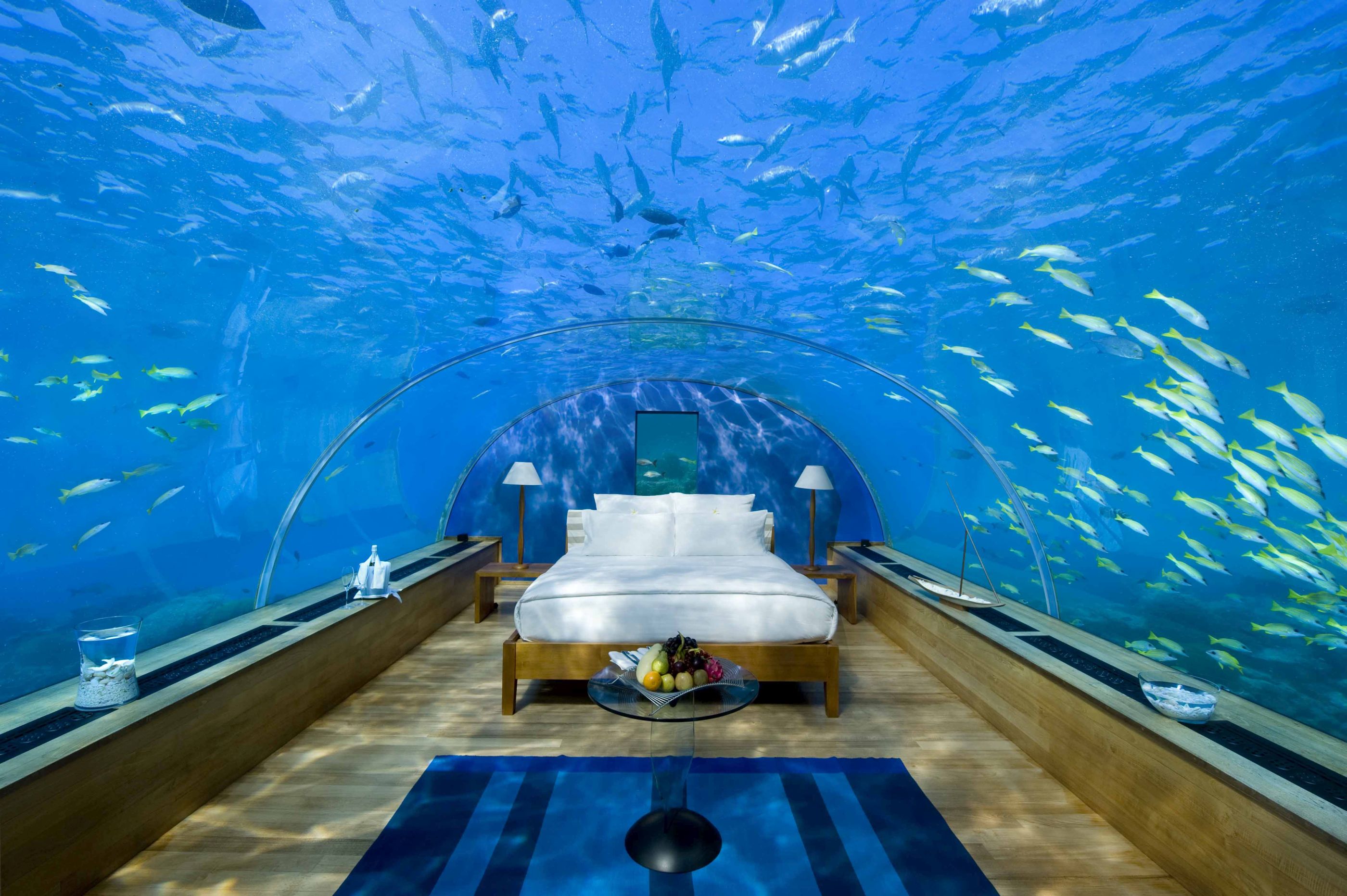 An Underwater Suite at Conrad Rangali
