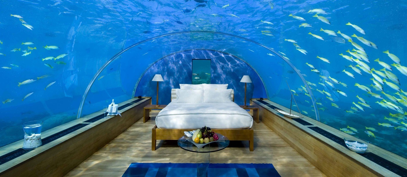 An Underwater Suite at Conrad Rangali