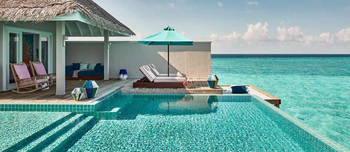Private pool of a Rockstar Villa at Finolhu Maldives