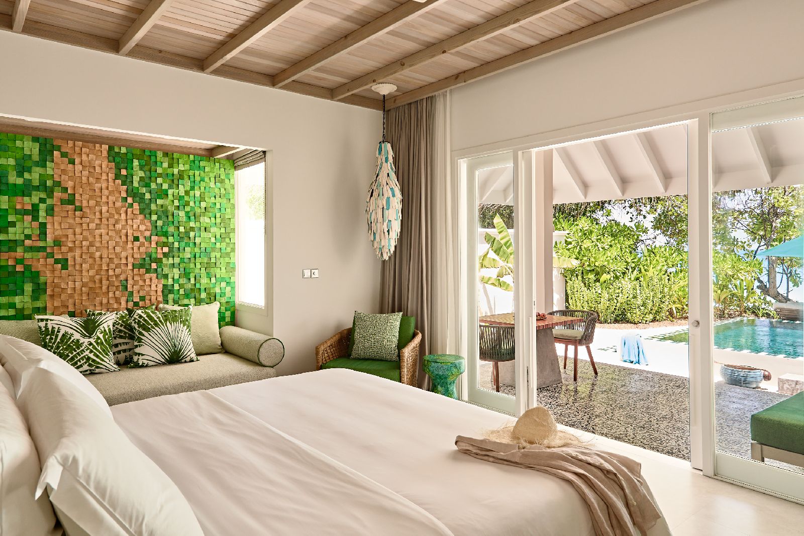A Beach Pool Villa at Finolhu Maldives