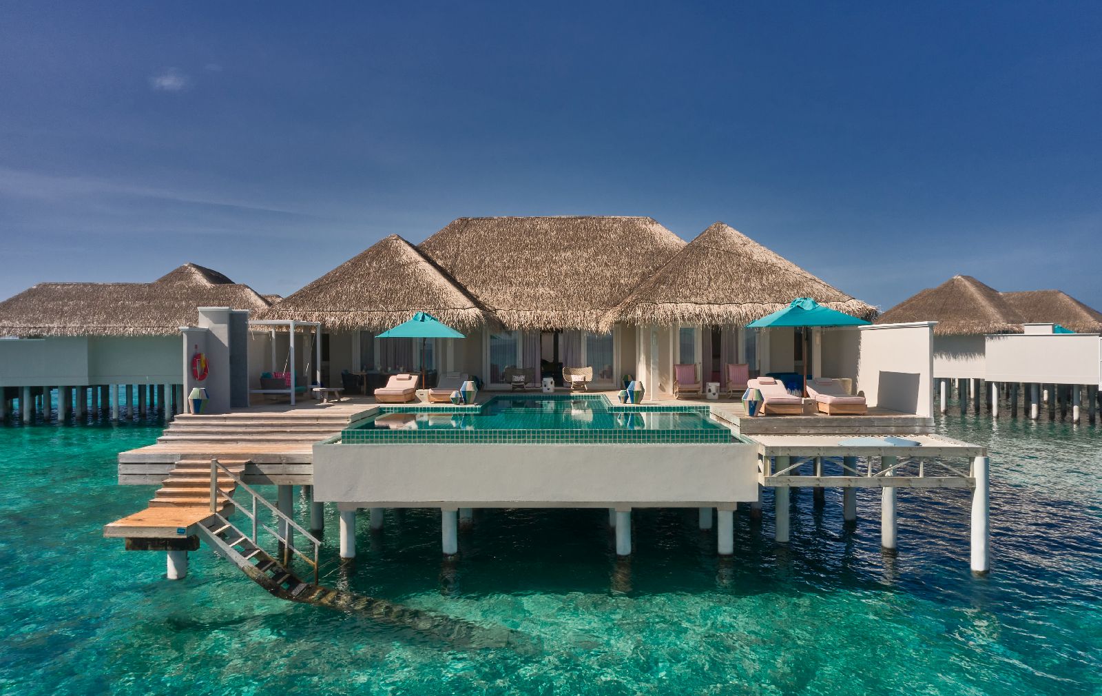 Exterior of a Rockstar Villa at Finolhu Maldives