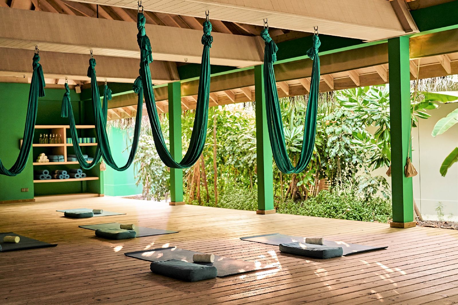 Yoga pavilion at Finolhu Maldives