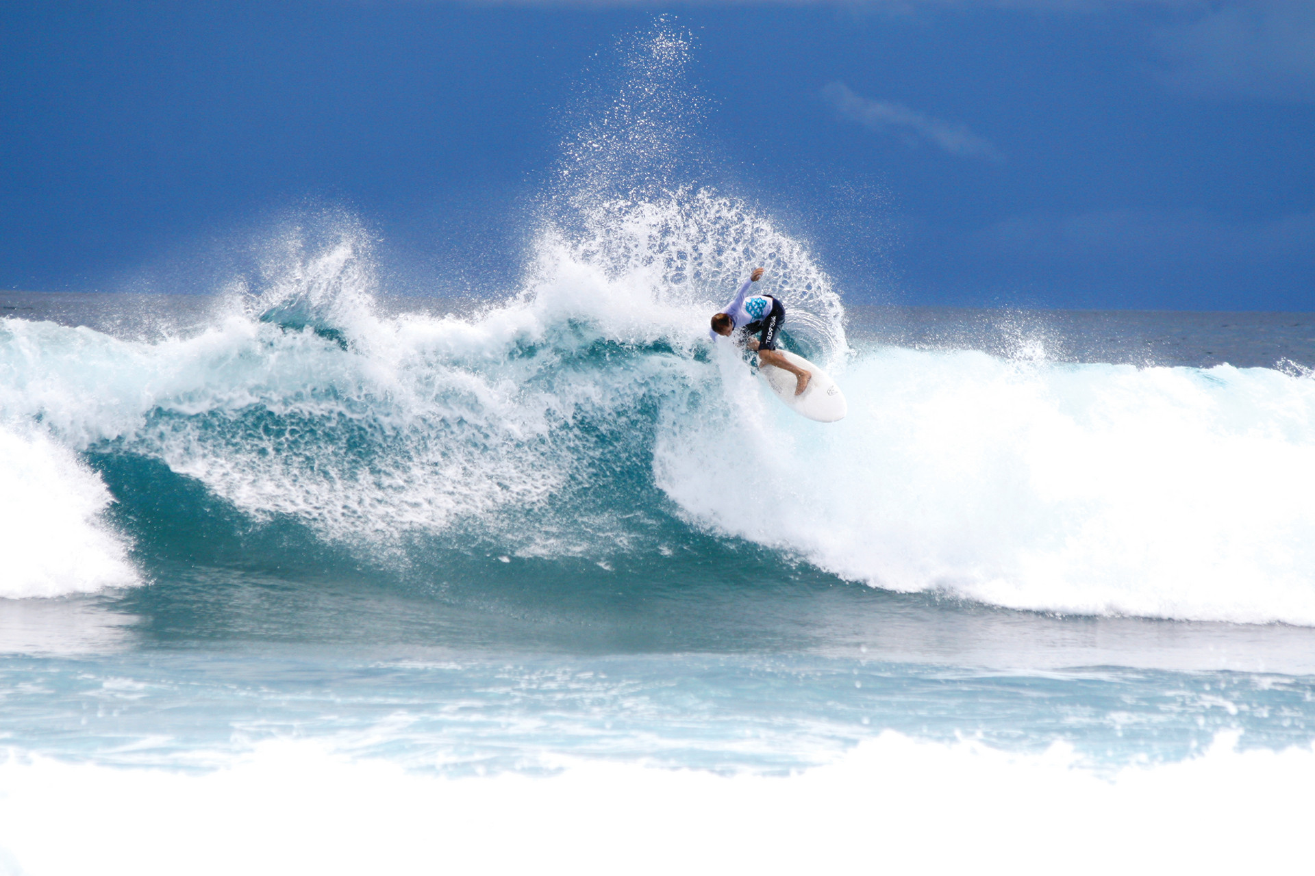 Surfing at Kuda Huraa in the Maldives