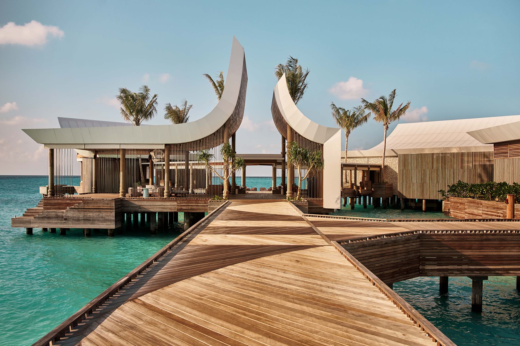 Overwater pavilion at .HERE Maldives.