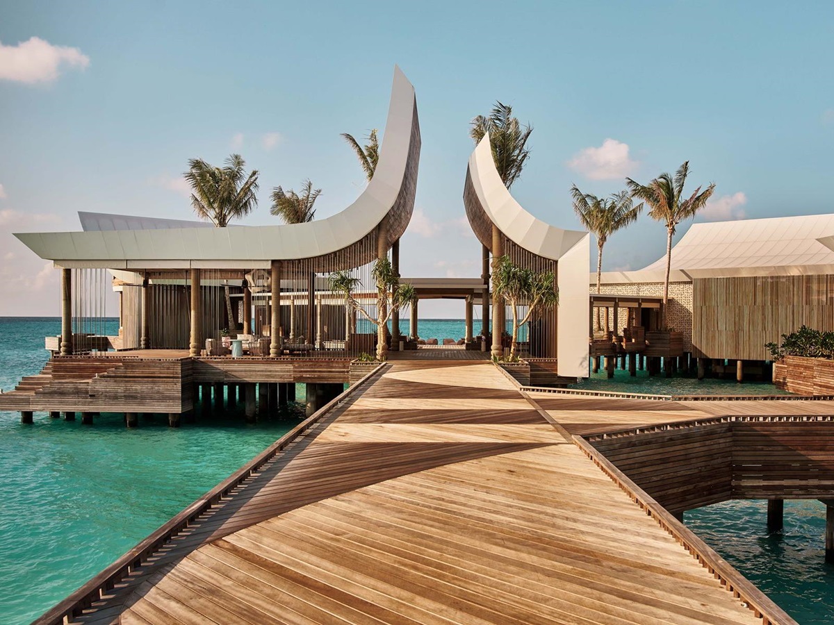 Overwater pavilion at .HERE Maldives.