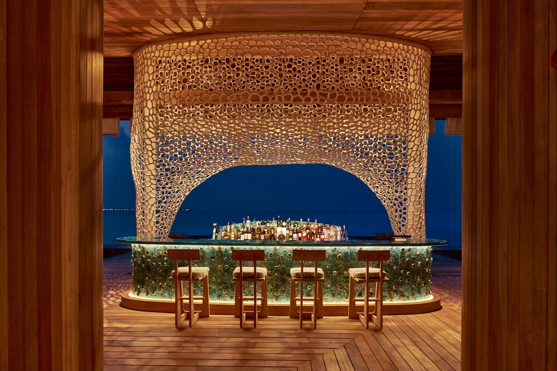 Bar at SAFAR at .HERE Maldives.