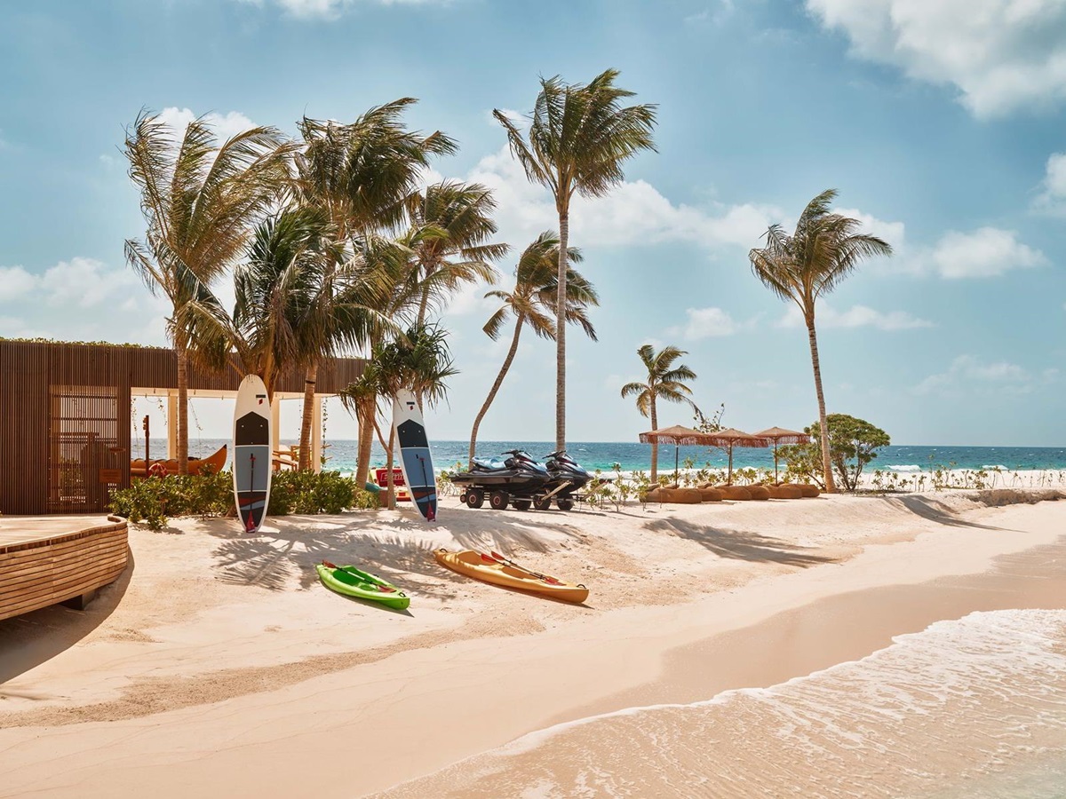 Watersports centre at .HERE Maldives.