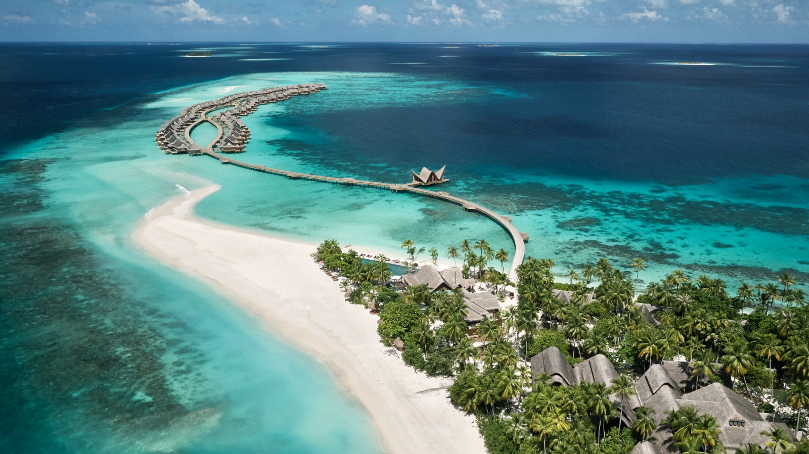 An Aerial View of Joali Island