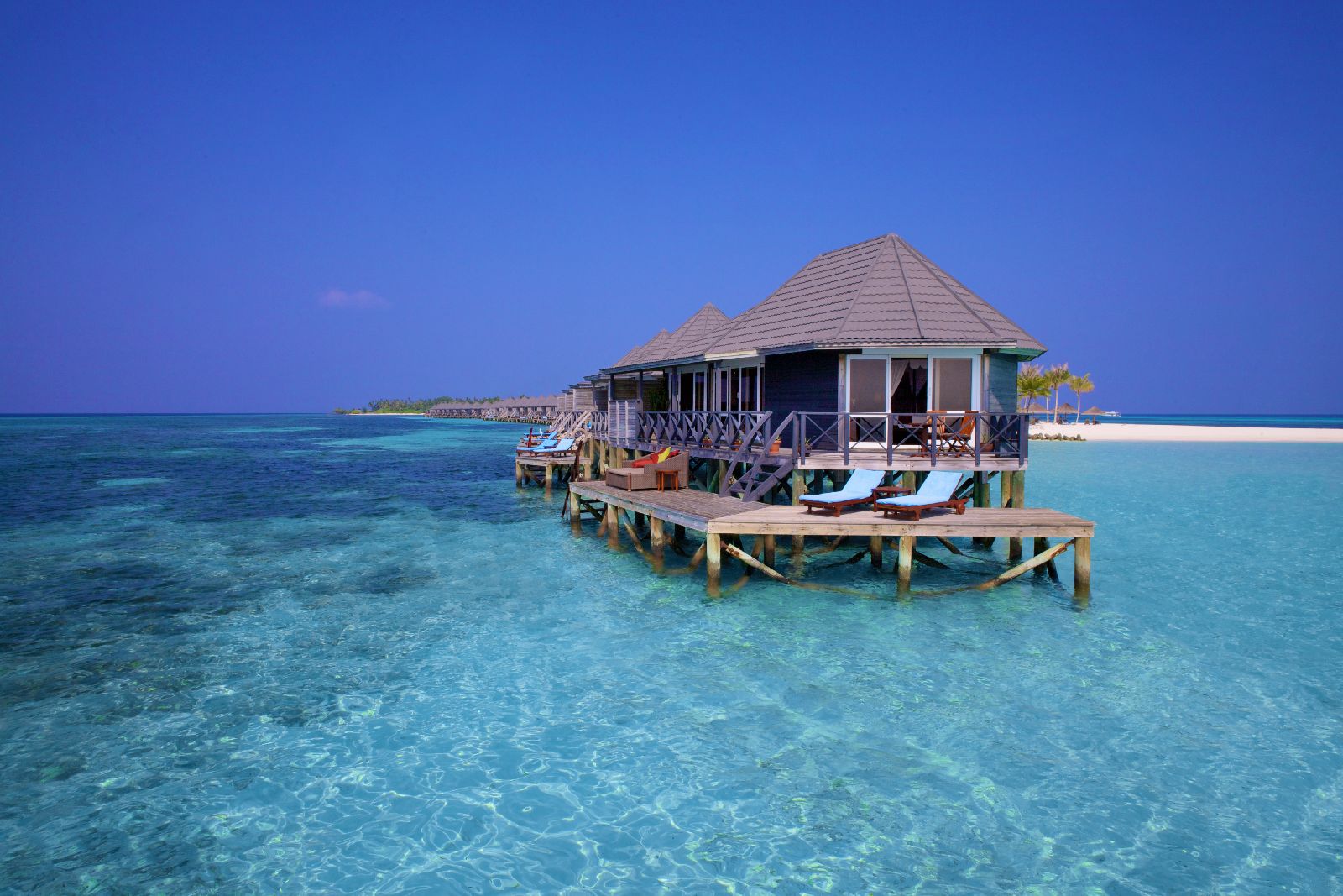 Sangu water villas at Kuredu Resort and Spa Maldives