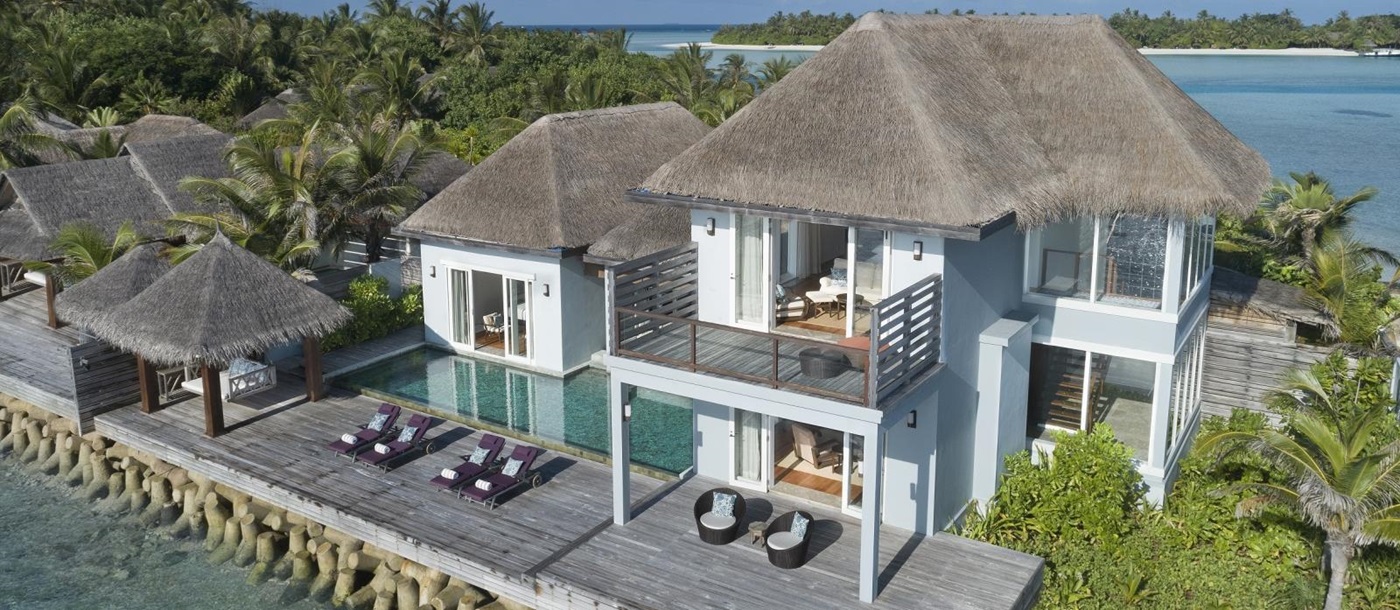 Exterior of a Residence at luxury resort Naladhu in the Maldives
