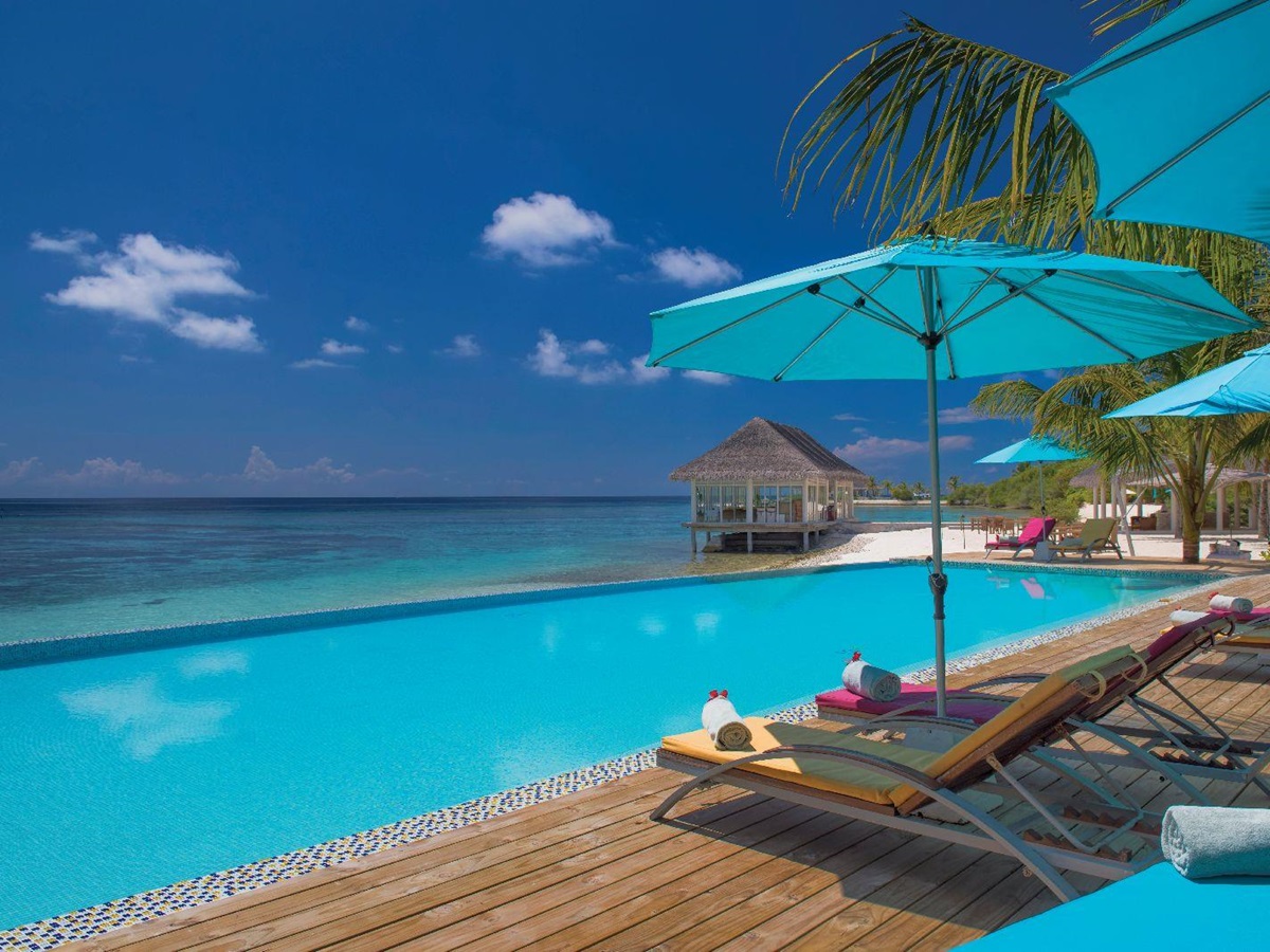 Adults only pool at Oblu By Atmosphere at Helengeli Maldives