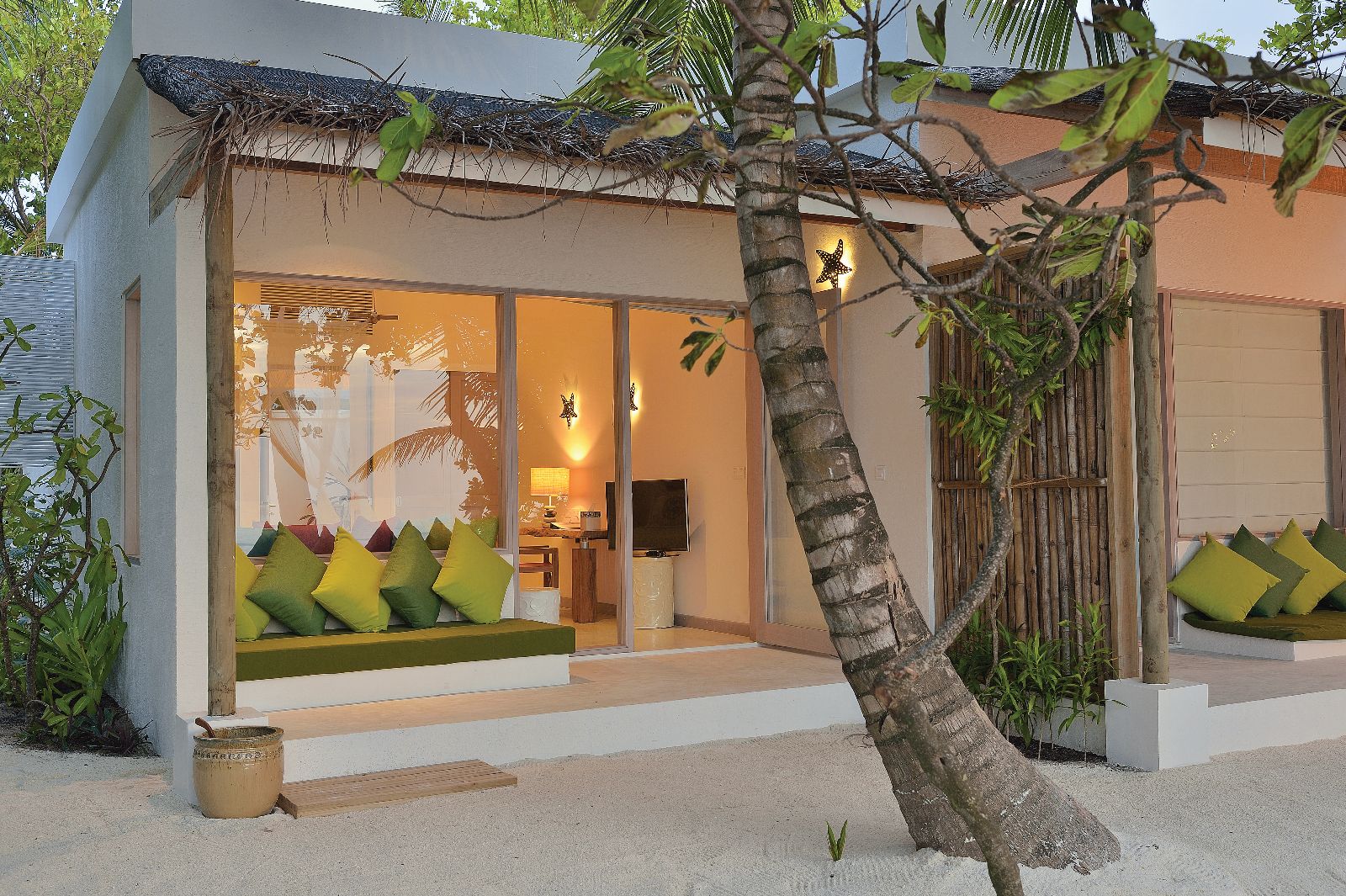 Deluxe beach villa at Adults only pool at Oblu By Atmosphere at Helengeli Maldives