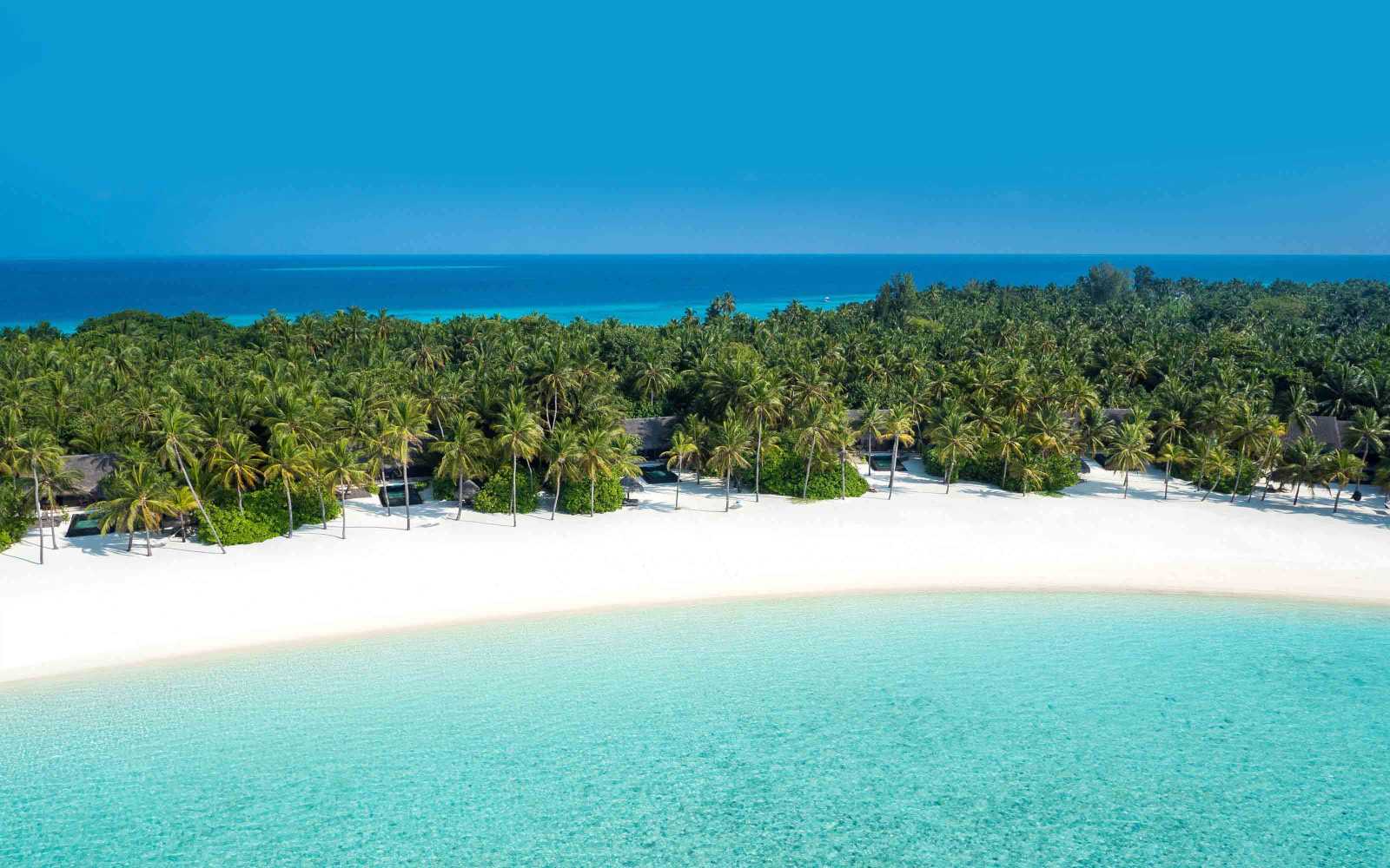 One & Only Reethi Rah-Maldives-Beach villas with Pool - aerial