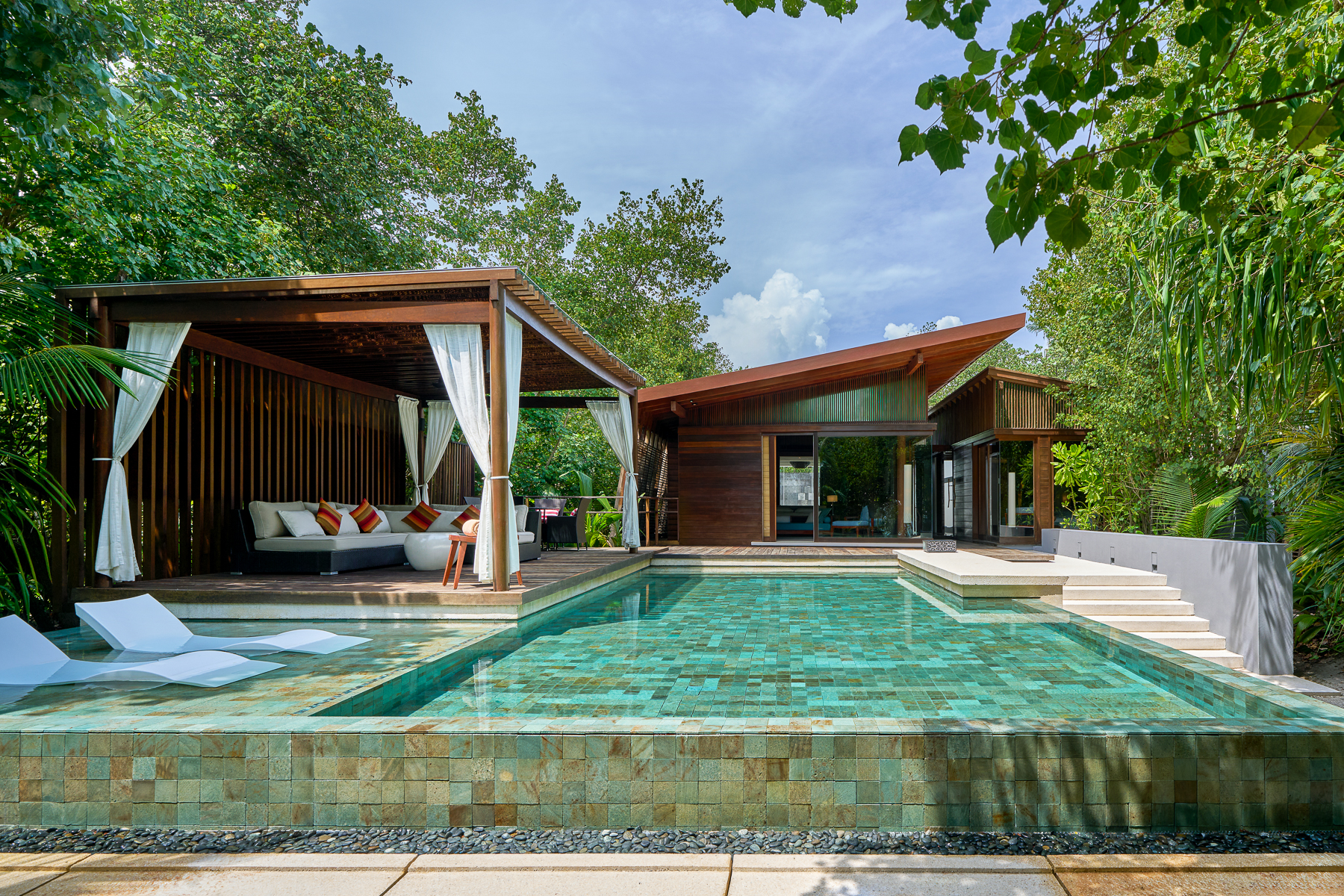Beach Pool Villa exterior at Park Hyatt Maldives Hadahaa