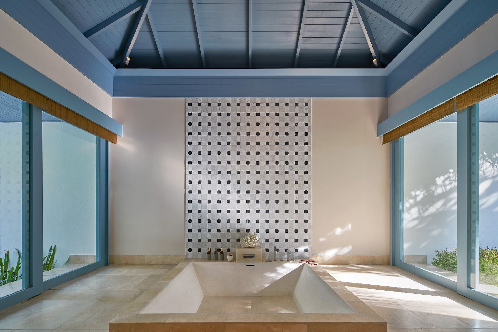 Bathroom of a Beach Residence at Raffles Maldives Meradhoo