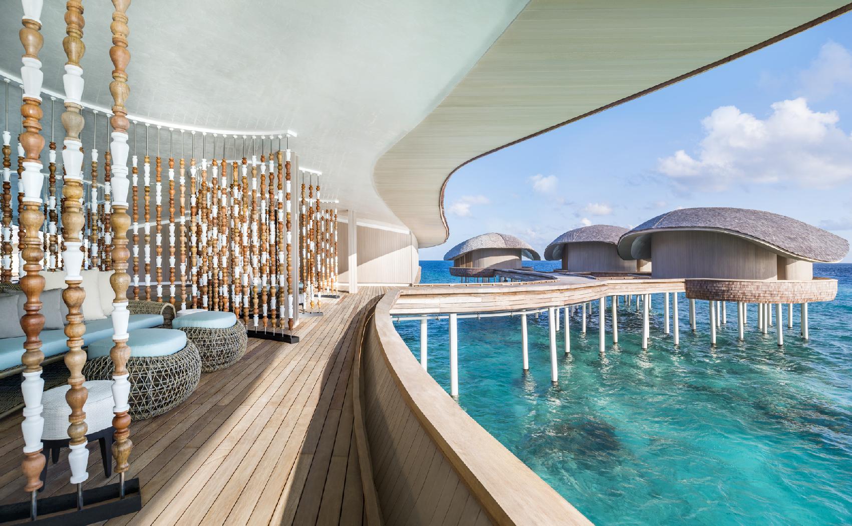 The Iridium room and spa of St Regis Vommuli, Maldives