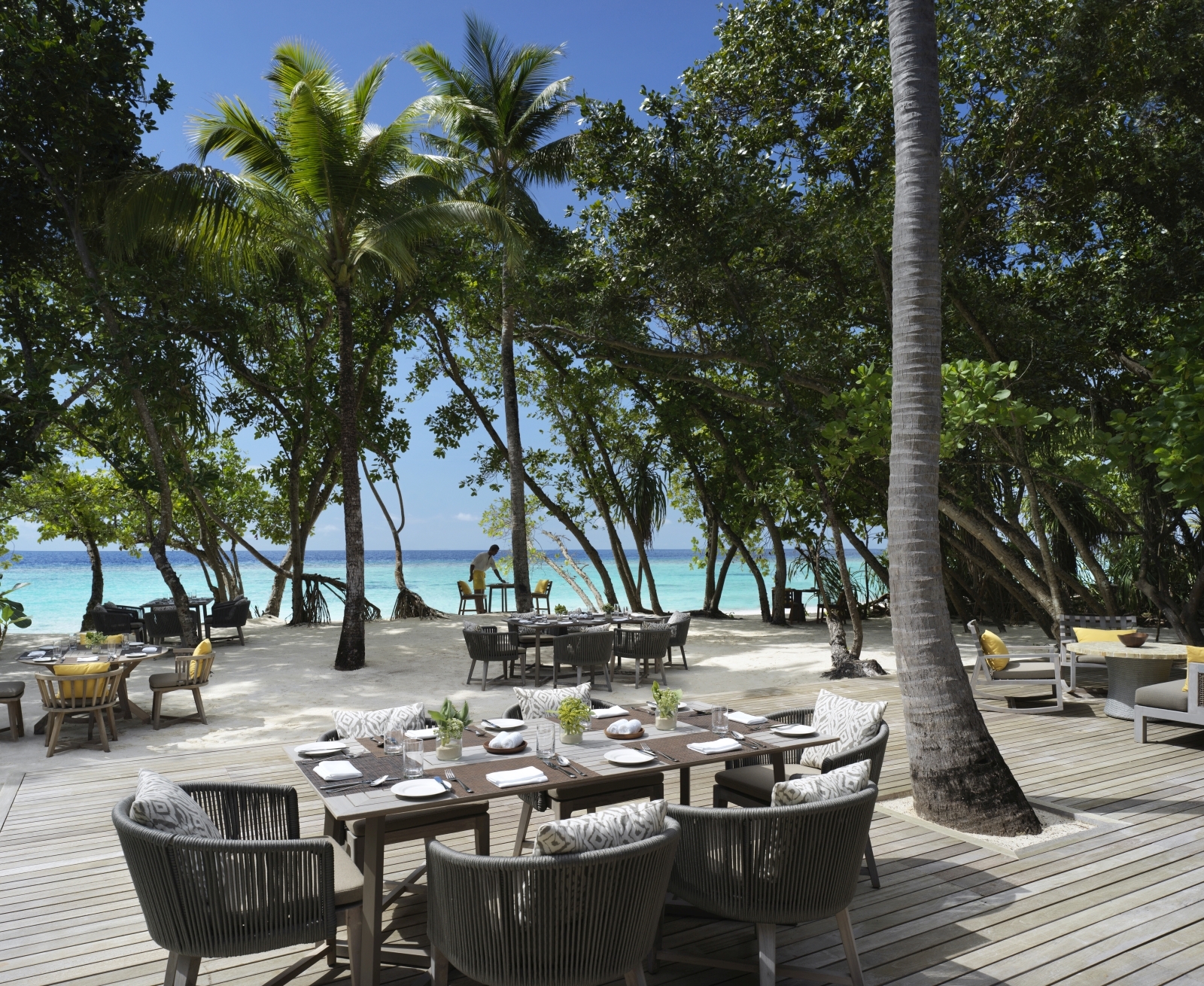 Decked terrace for Ammany restaurant 