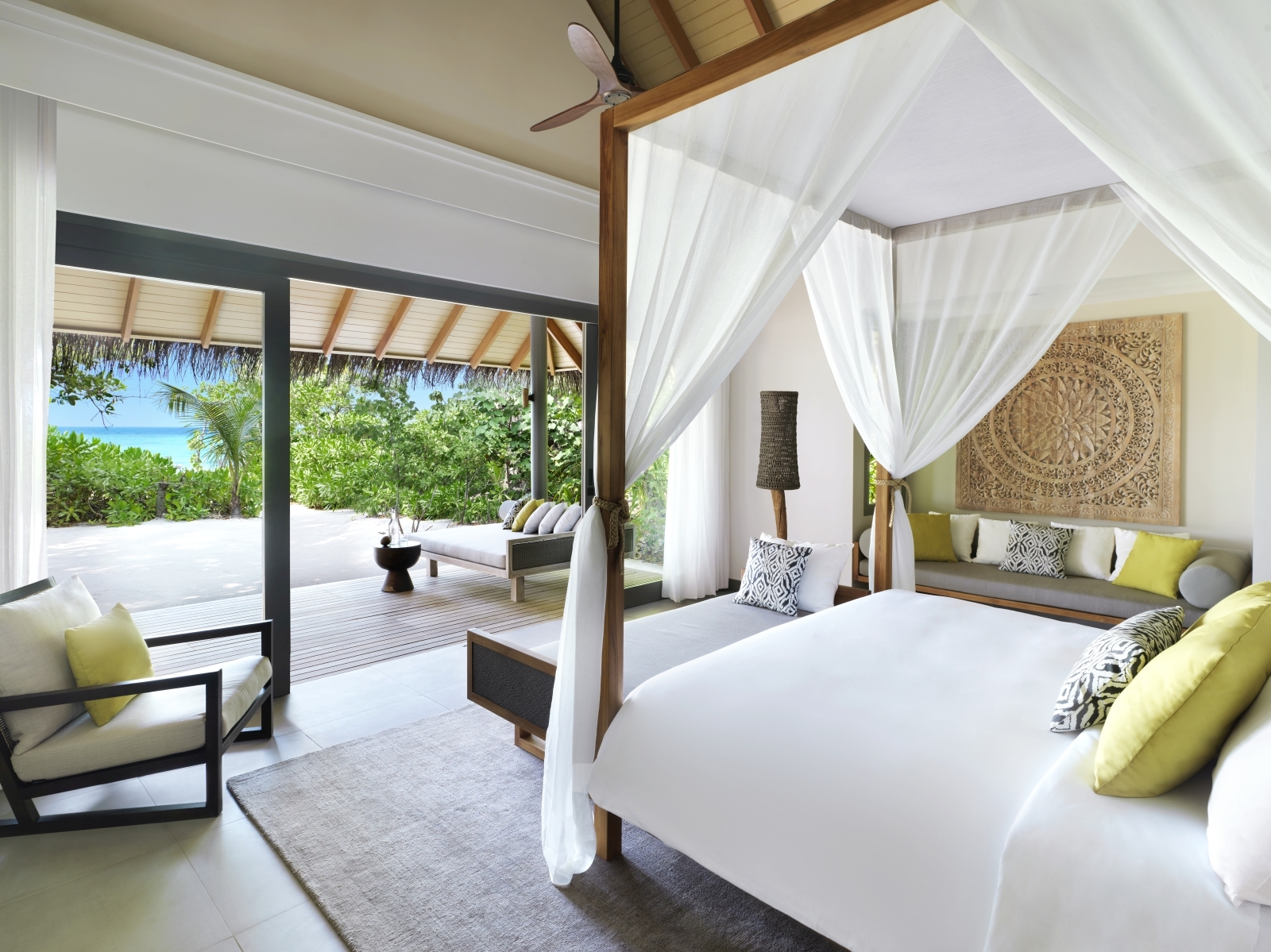 Bedroom in the beach villa 