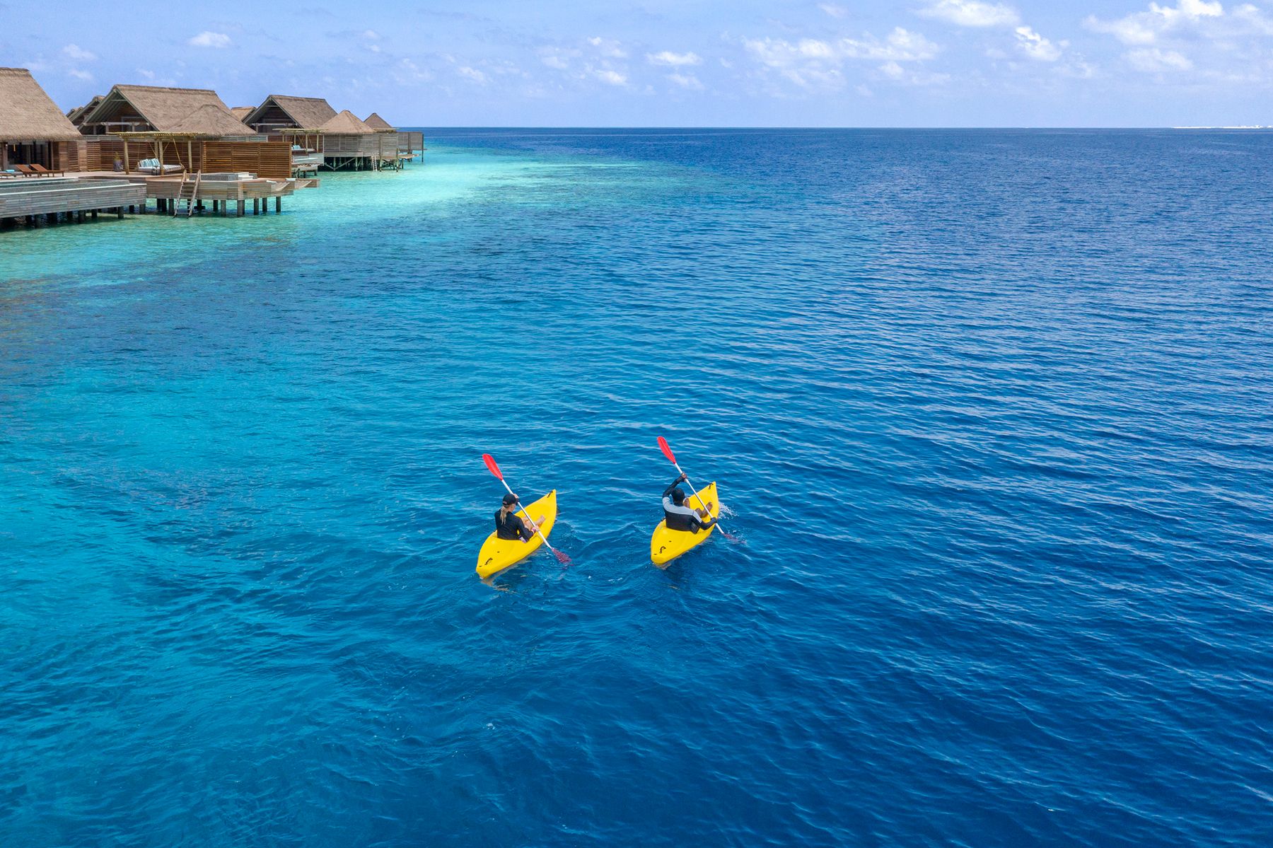 Kayaking at Waldorf Astoria Maldives Ithaafushi