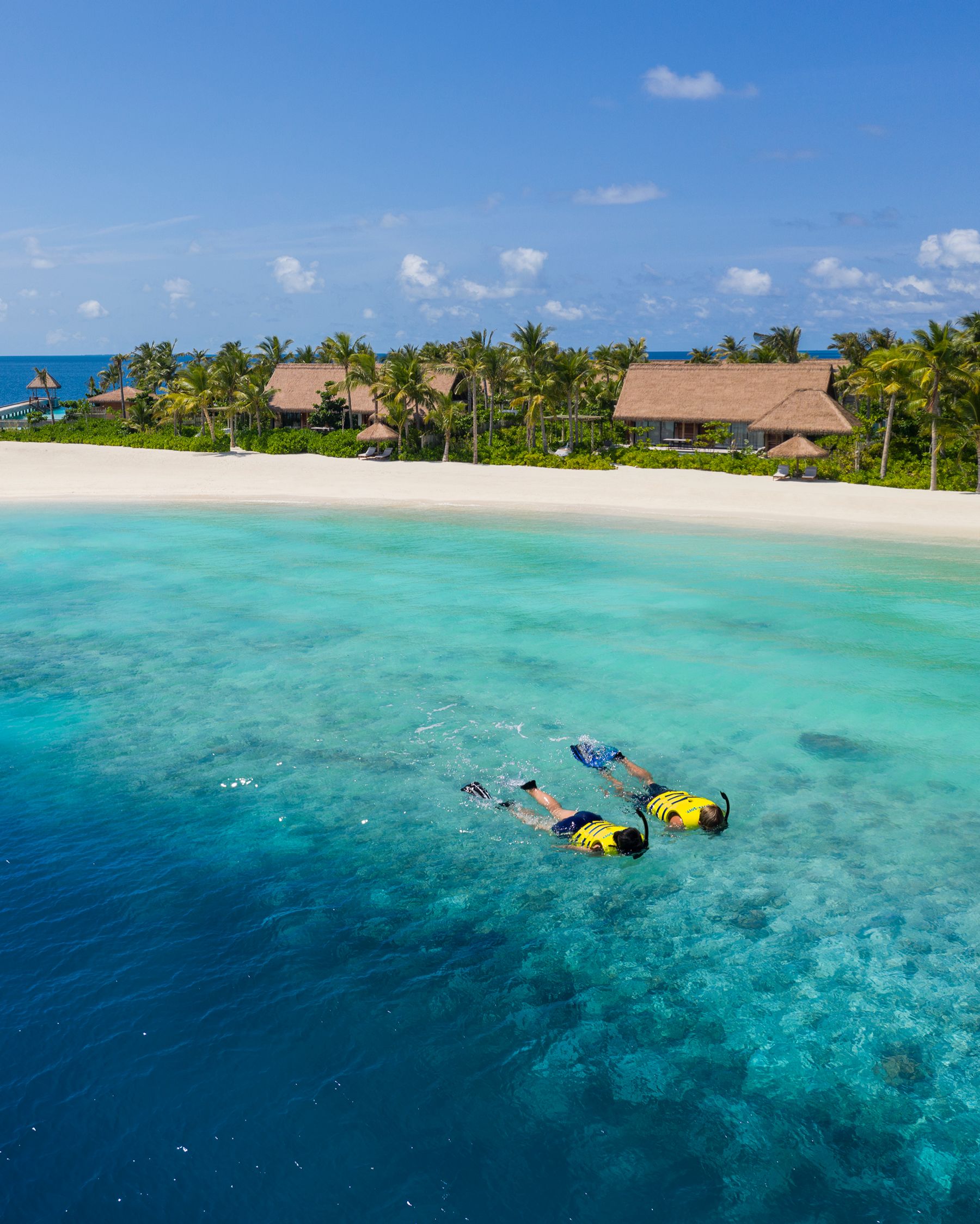 Snorkelling at Waldorf Astoria Maldives Ithaafushi