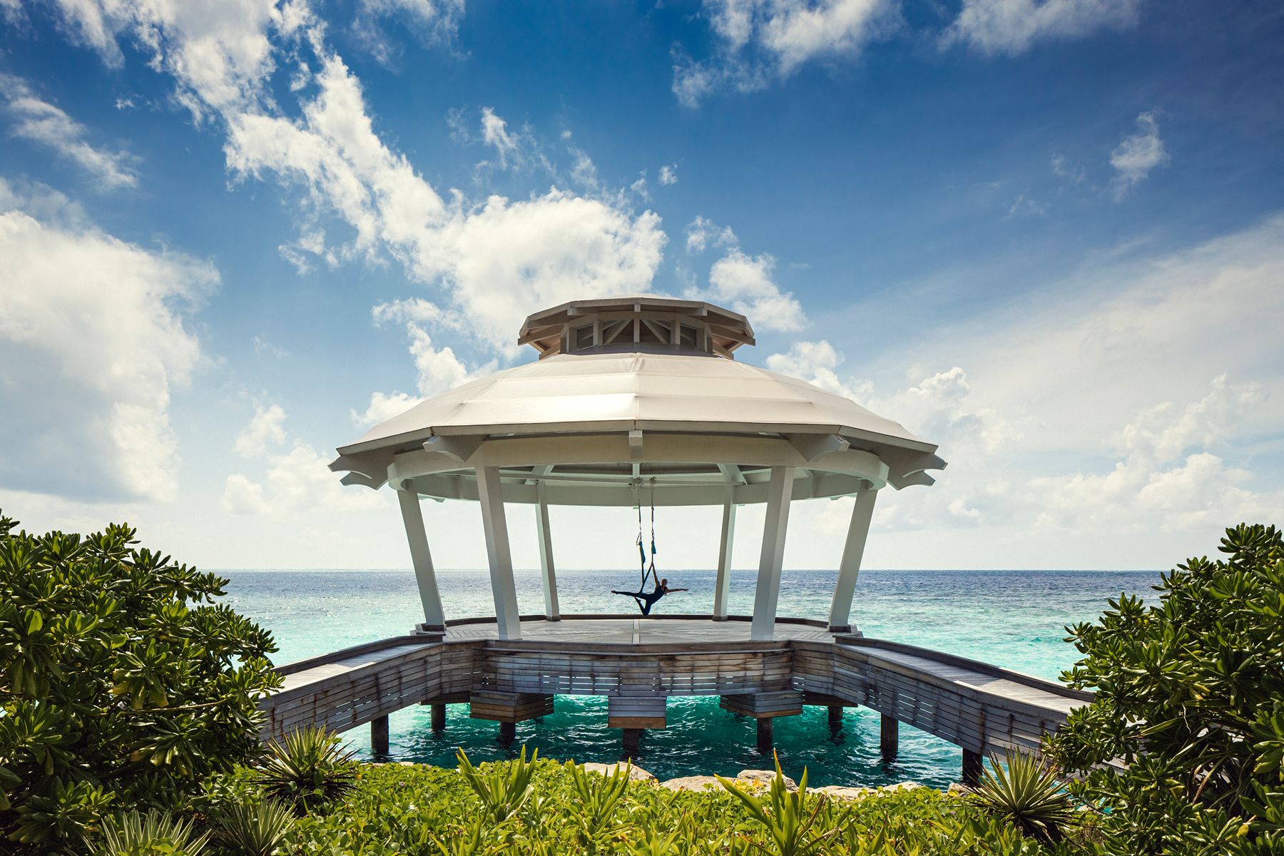 Yoga pavilion at Waldorf Astoria Maldives Ithaafushi