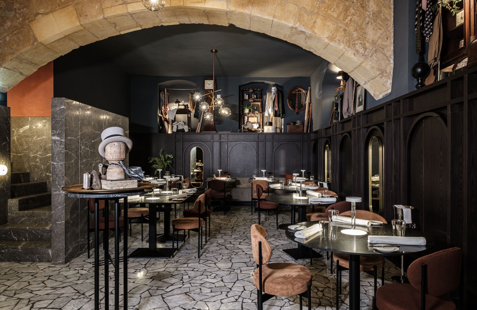 Michelin starred Under Grain restaurant at the Rosselli AX Privilege Hotel in Valletta Malta