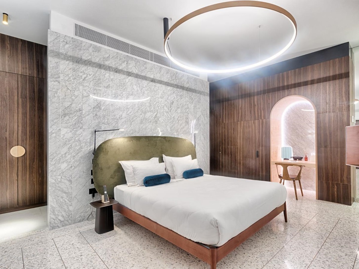 Bright guest room at the Rosselli AX Privilege Hotel in Valletta Malta
