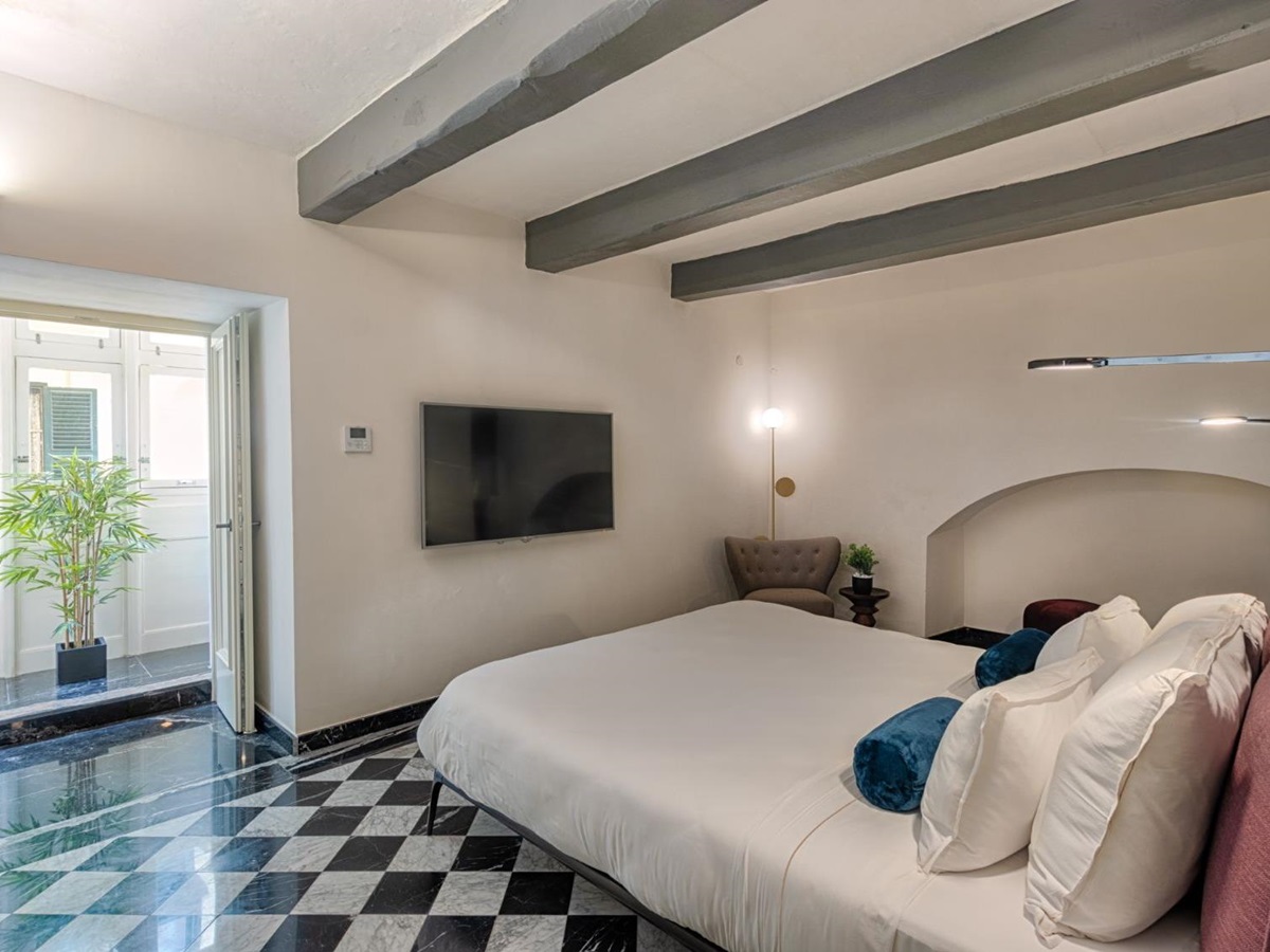 Interiors of a suite at the Rosselli AX Privilege Hotel in Valletta Malta