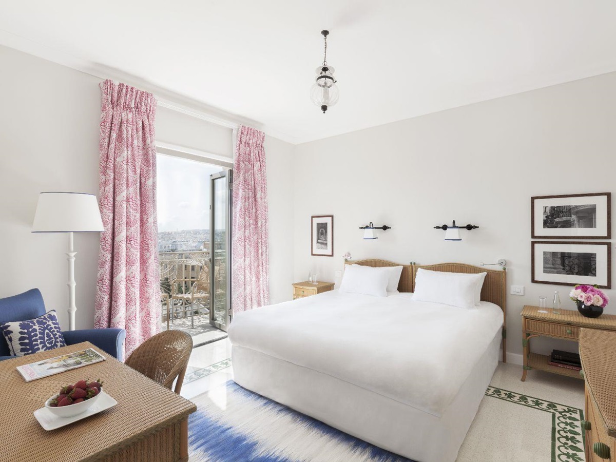 An executive room at The Phoenica Malta hotel in Valletta