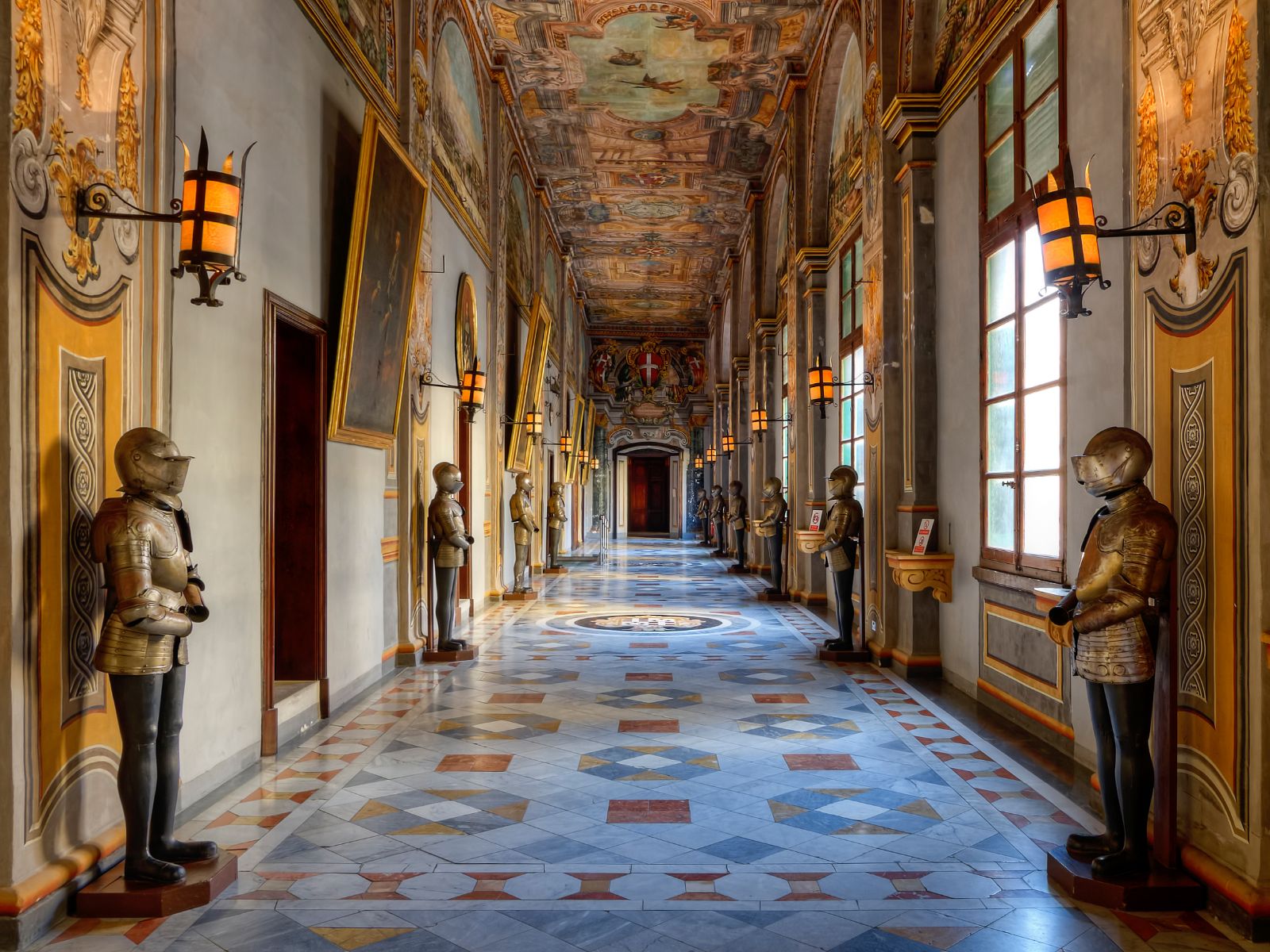 Interiors of the Grand Masters Palace in Valletta, Malta