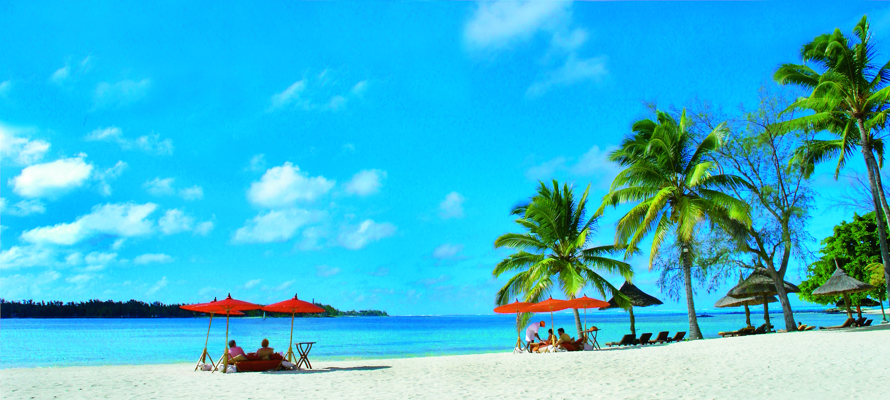 The beach at Le Prince Maurice, Mauritius