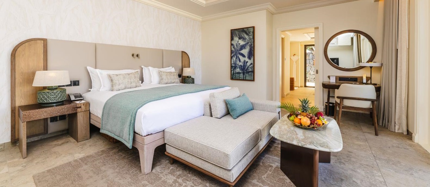 Luxury suite pool villa bedroom at Maradiva Villas Resort and Spa