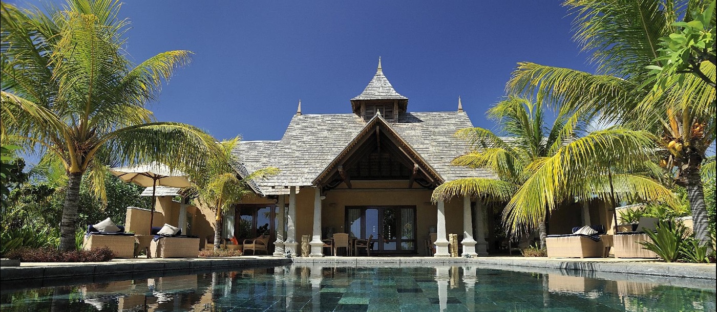Exterior of presidential suite of Maradiva Resort, mauritius