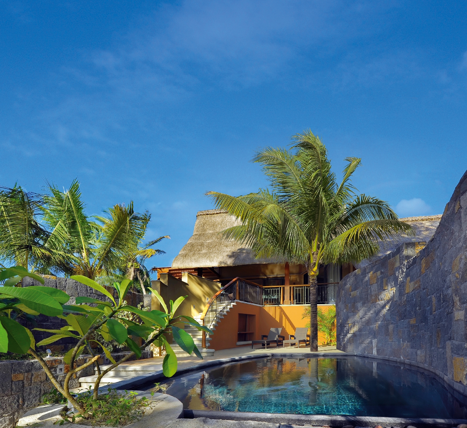 exterior of a senior suite at Royal Palm, Mauritius