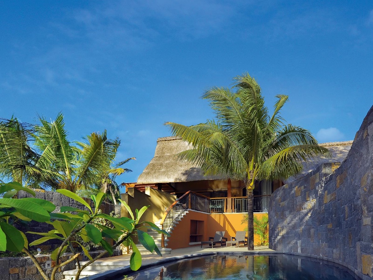 exterior of a senior suite at Royal Palm, Mauritius