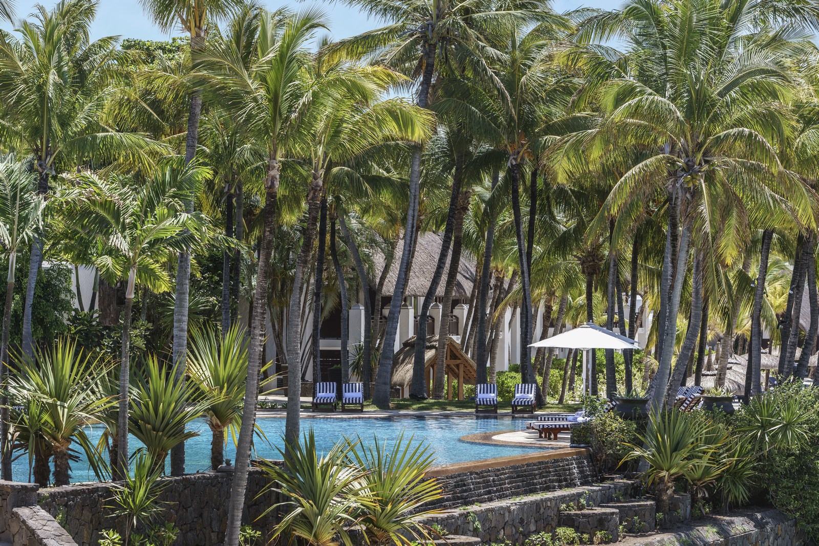 Swimming pool at Shangri La Le Touessrok, Mauritius