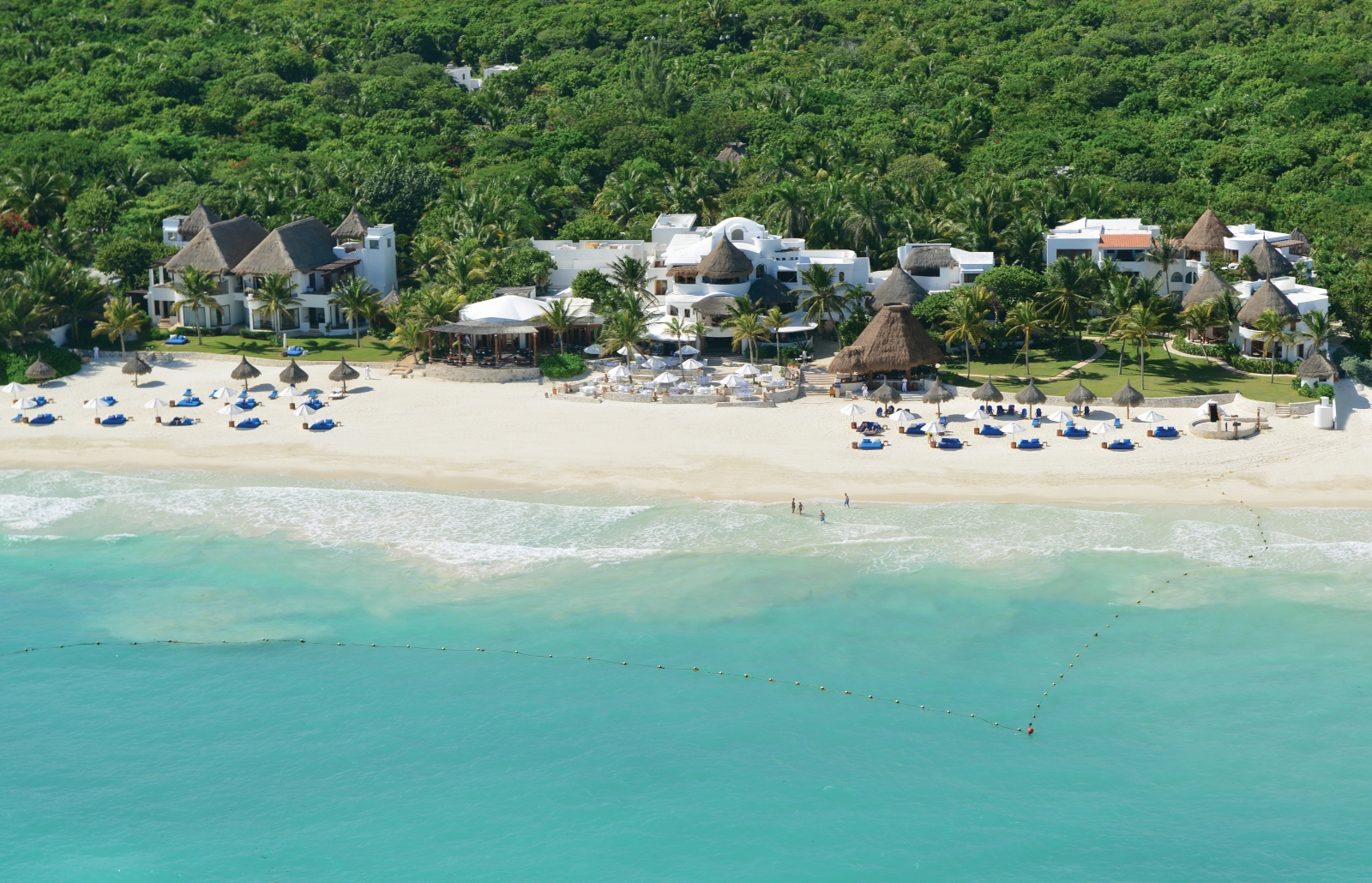 Beach view at Belmond Maroma Resort in Mexico