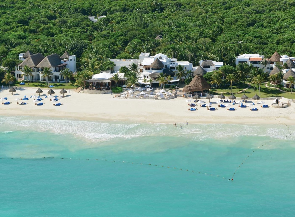 Beach view at Belmond Maroma Resort in Mexico